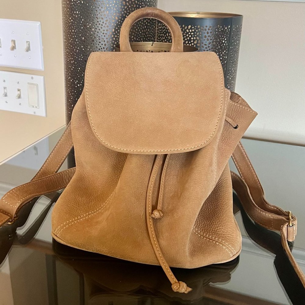 Vintage Coach Sonoma Collection Pebbled Leather Nubuck Backpack Made in Italy